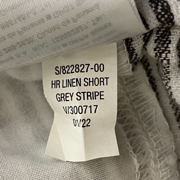 New Old Navy High-Waisted Railroad-Stripe Linen-Blend Shorts Women's Size XXL - Picture 6 of 8